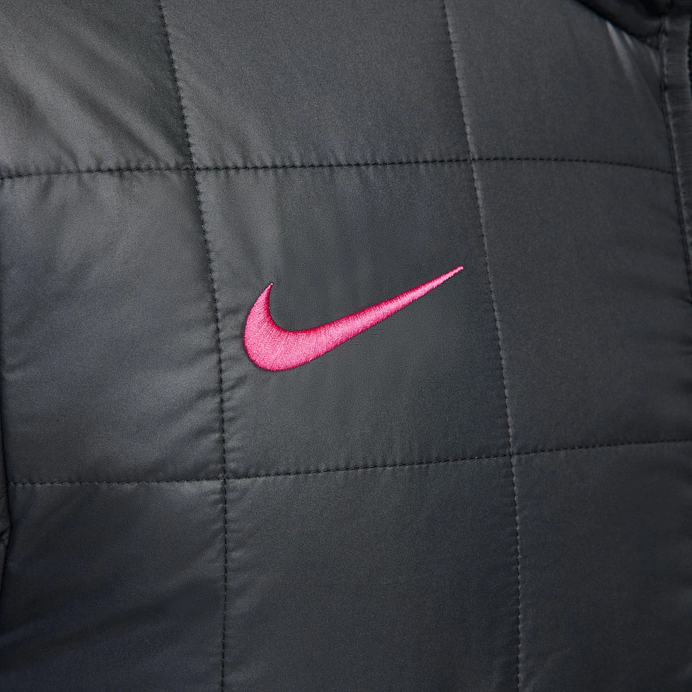 Veste zippée entièrement doublée en polaire synthétique Nike Chelsea Third pour homme, noire