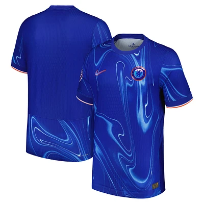 Maillot Nike bleu Chelsea 2024/25 domicile authentique Patch pour homme