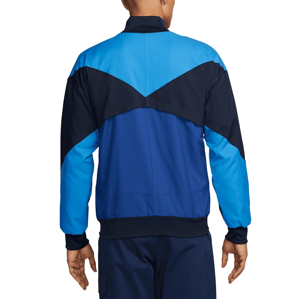 Veste entièrement zippée Nike bleue Chelsea 2024/25 Strike Anthem pour homme