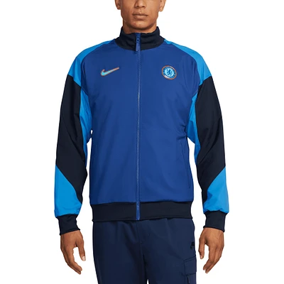 Men's Nike Blue Chelsea 2024/25  Strike Anthem Full-Zip Jacket