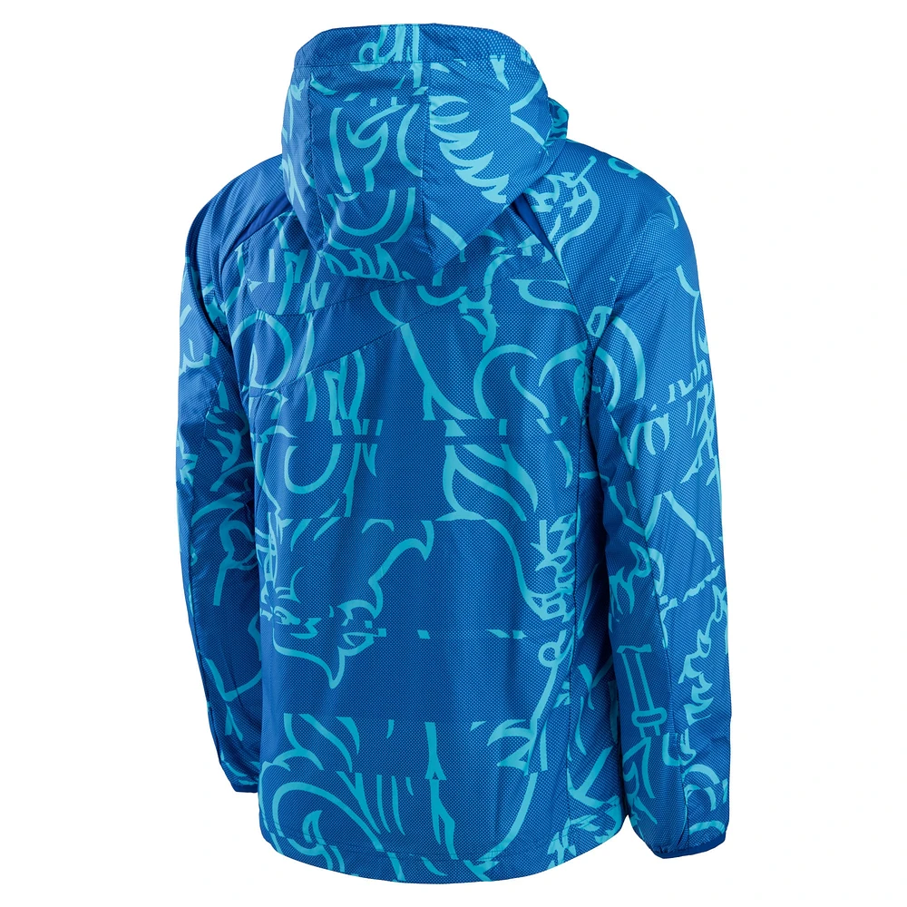 Men's Nike Blue Chelsea AWF Raglan Full-Zip Jacket