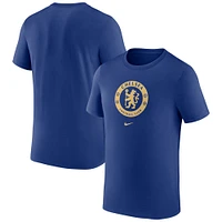 T-shirt à écusson Chelsea Nike bleu pour homme