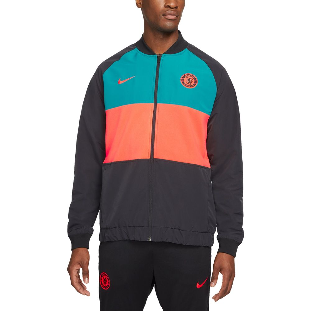 Men's Nike Blue Chelsea I96 Woven Anthem Raglan Full-Zip Jacket