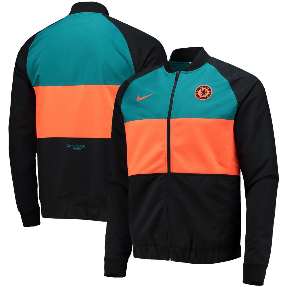 Men's Nike Blue Chelsea I96 Woven Anthem Raglan Full-Zip Jacket