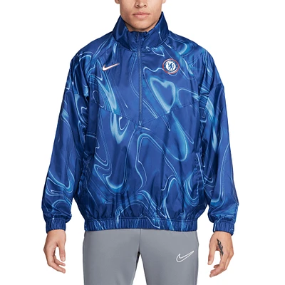 Veste anorak demi-zip Nike Chelsea Windrunner bleue pour homme