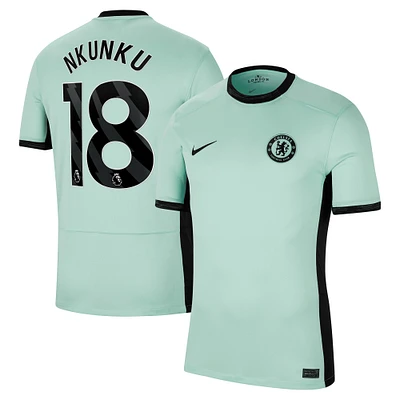 Maillot de joueur réplique du troisième stade Nike Christopher Nkunku Mint Chelsea 2023/24 pour homme