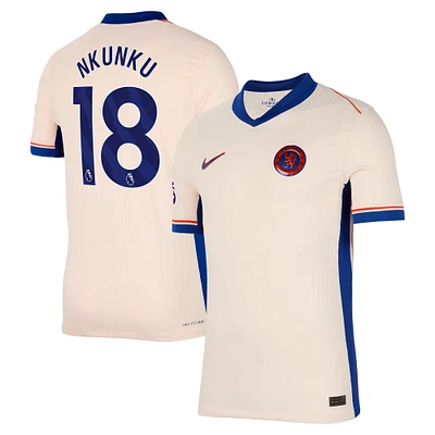 Maillot de joueur authentique Nike Christopher Nkunku orange Chelsea 2024/25 extérieur pour homme