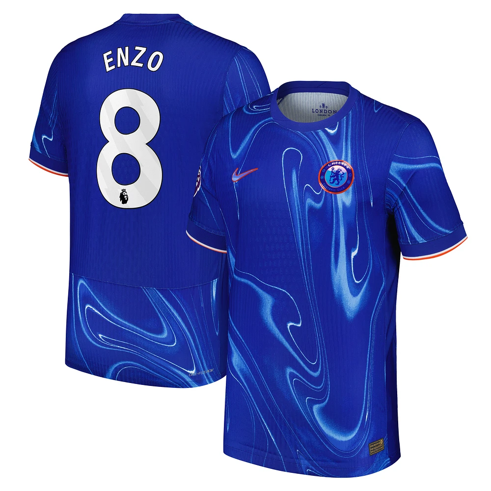 Maillot de joueur authentique Nike Enzo Fernández Chelsea 2024/25 domicile pour homme, bleu