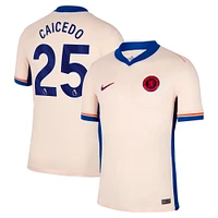 Maillot de joueur Nike Moisés Caicedo Orange Chelsea 2024/25 extérieur pour homme