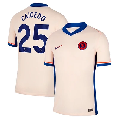 Maillot de joueur Nike Moisés Caicedo Orange Chelsea 2024/25 extérieur pour homme