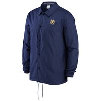 Men's Nike Navy Chelsea Coach Performance Full-Snap Jacket