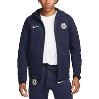 Sweat à capuche entièrement zippé Nike Chelsea Tech Fleece pour homme bleu marine