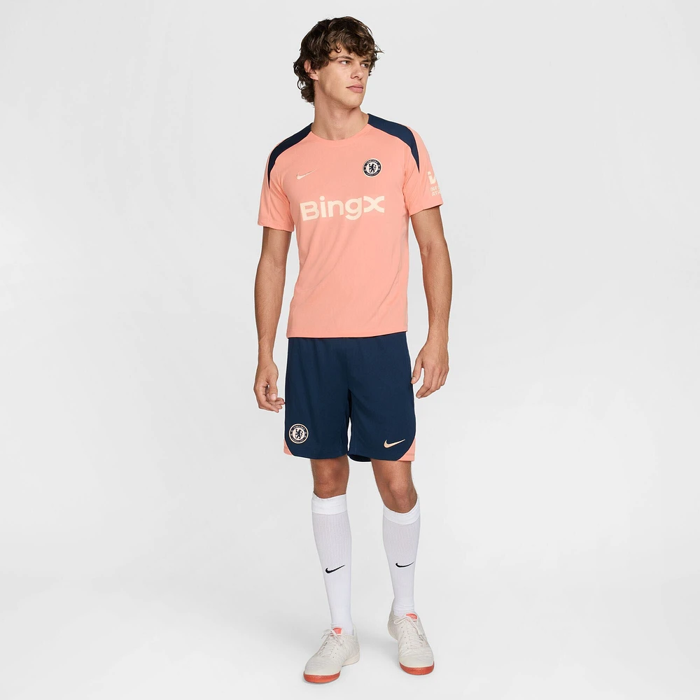 Men's Nike Orange Chelsea 2024/25 Fourth Strike Performance Top