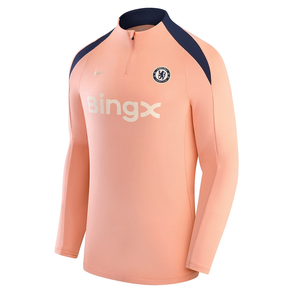 Men's Nike Orange Chelsea  2024/25 Strike Drill Top
