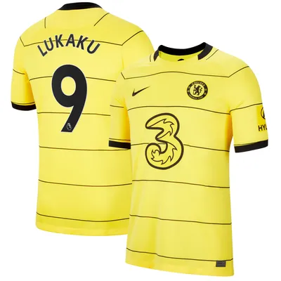 Romelu Lukaku Chelsea Nike 2021/22 Away Replica Player Jersey - Yellow