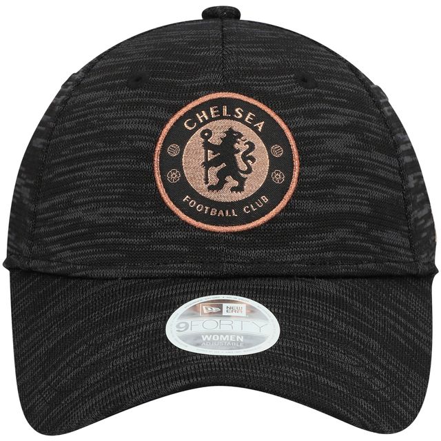 Casquette réglable noire Chelsea Shiny Tech 9FORTY New Era pour femme