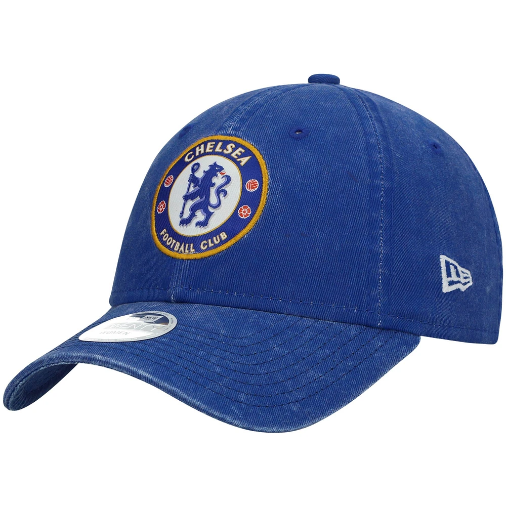 Women's New Era Blue Chelsea Team Script 9TWENTY Adjustable Hat