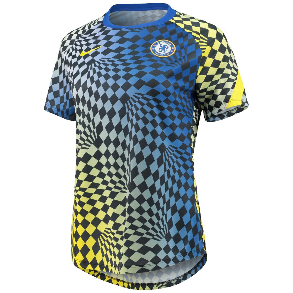 Women's Nike Blue Chelsea 2021/22 Pre-Match Performance Top