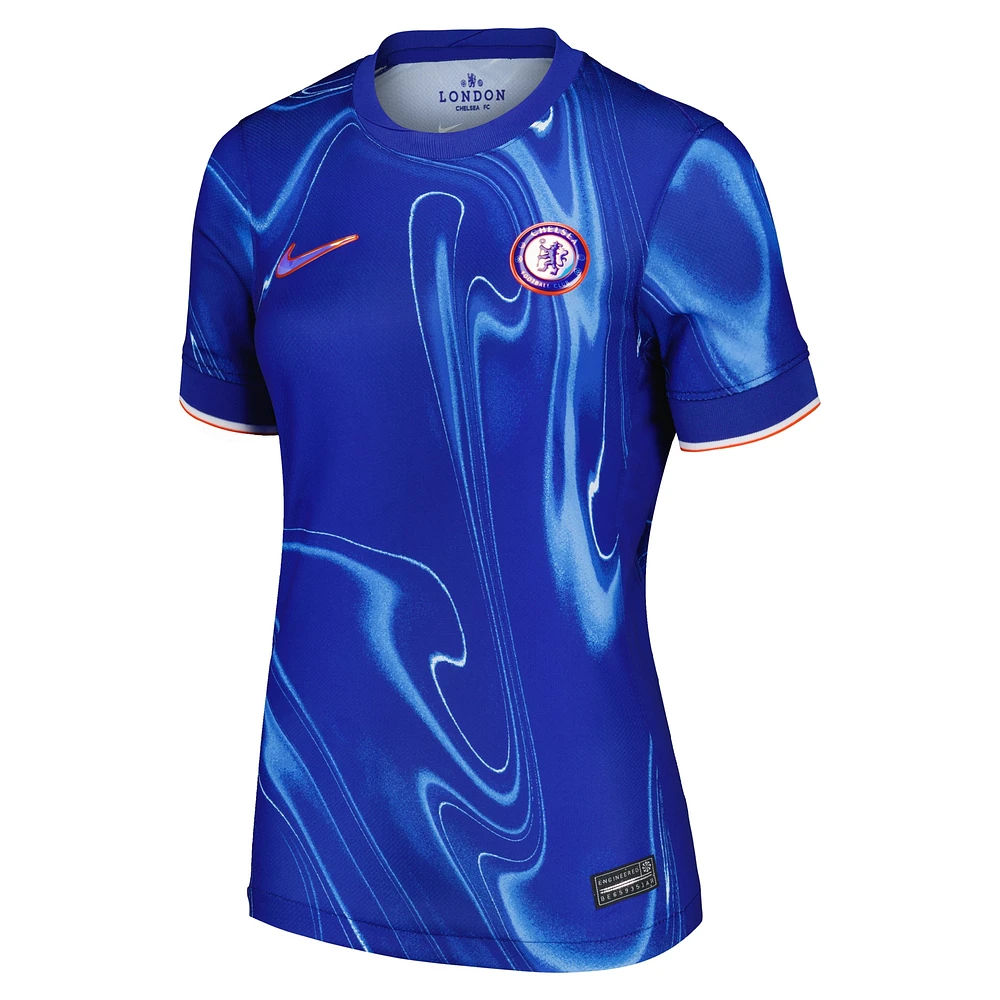 Maillot de joueur réplique domicile Nike Christopher Nkunku bleu Chelsea 2024/25 pour femme