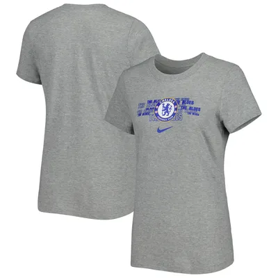 Chelsea Nike Women's Varsity Space-Dye T-Shirt - Gray