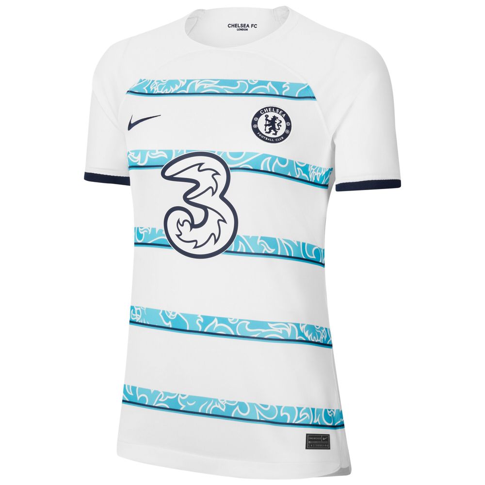 Women's Nike White Chelsea 2022/23 Away Breathe Stadium Blank Replica Jersey