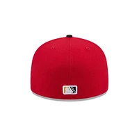 Men's New Era  Red Bowie Baysox Theme Nights 59FIFTY Fitted Hat
