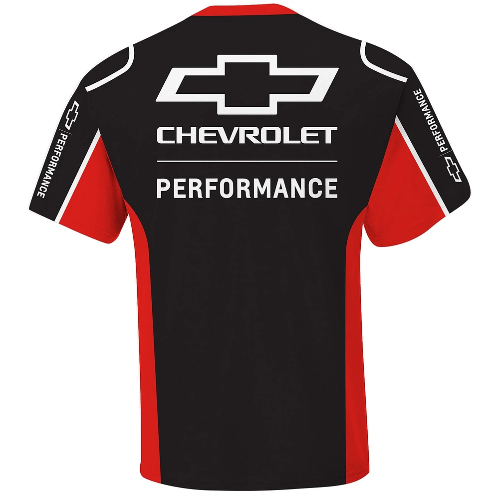 Men's Checkered Flag Sports  Black Chevrolet Uniform T-Shirt