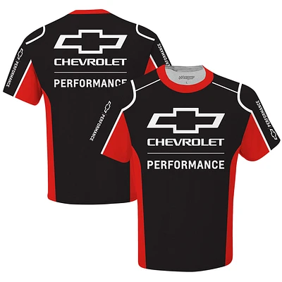 Men's Checkered Flag Sports  Black Chevrolet Uniform T-Shirt