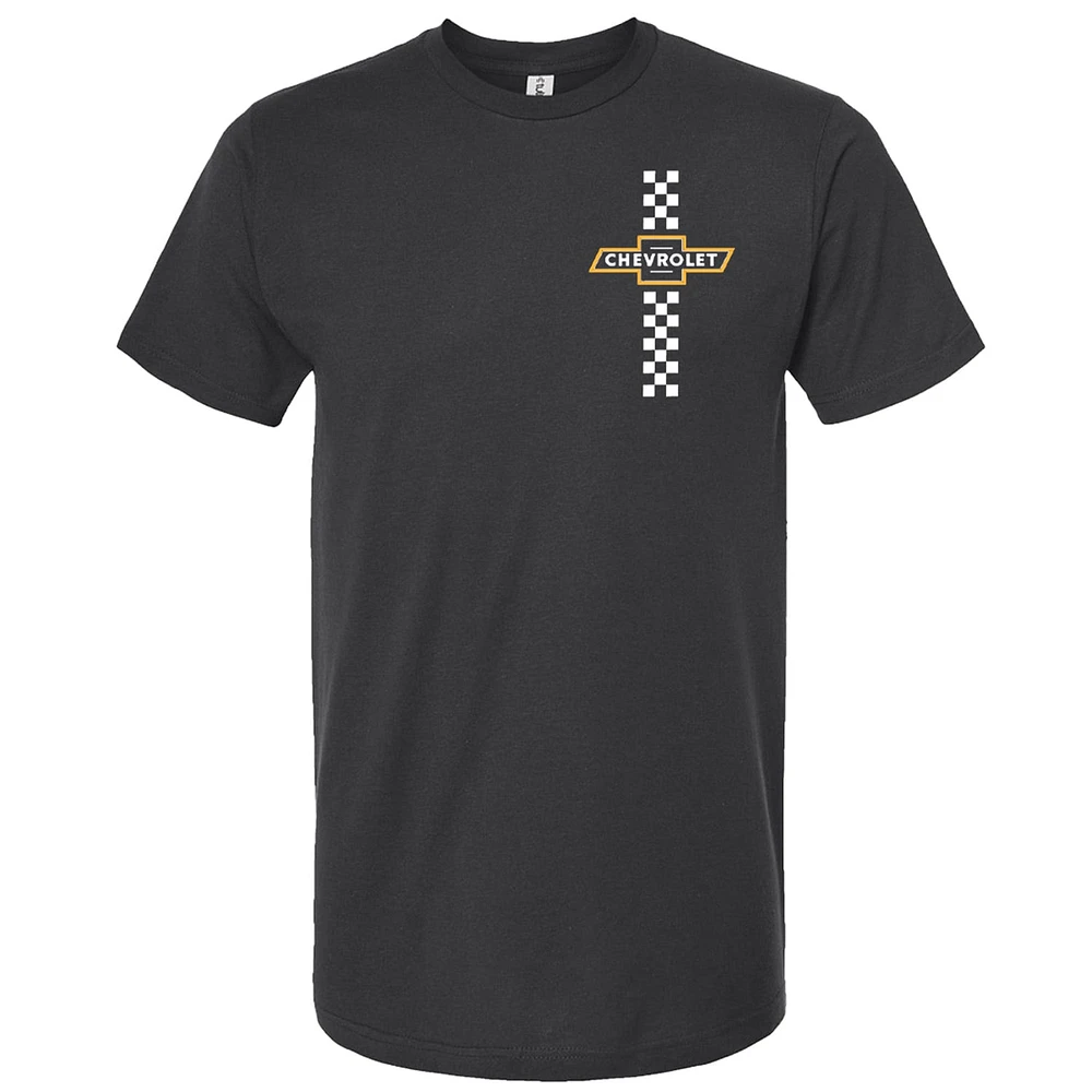 Men's Next Level  Black Chevrolet Build it, Race Repeat T-Shirt