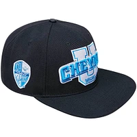 Casquette Snapback Pro Standard noire pour homme avec logo Arch Over des Cheyney Wolves