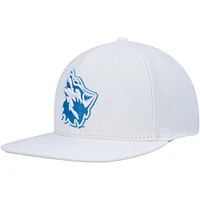 Casquette snapback en laine blanche Pro Standard pour homme avec mascotte des Cheyney Wolves