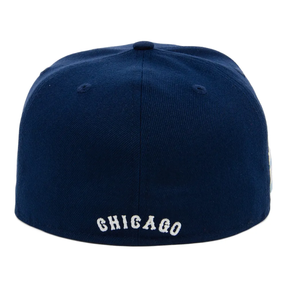 Rings & Crwns Men's Rings & Crwns Navy Chicago American Giants Team Fitted  Hat