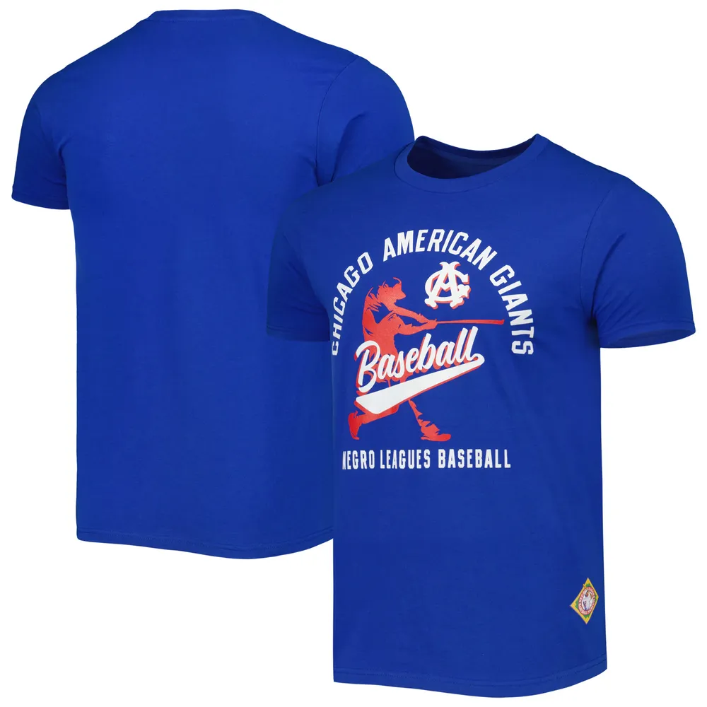 T-shirt doux pour homme Stitches Royal Chicago American Giants