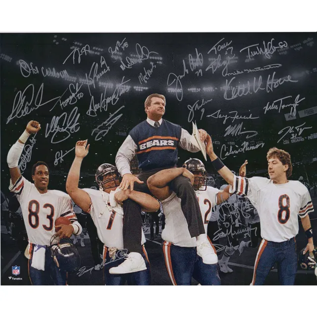 Mike Singletary Chicago Bears Autographed 8 x 10 Navy Vertical Photograph