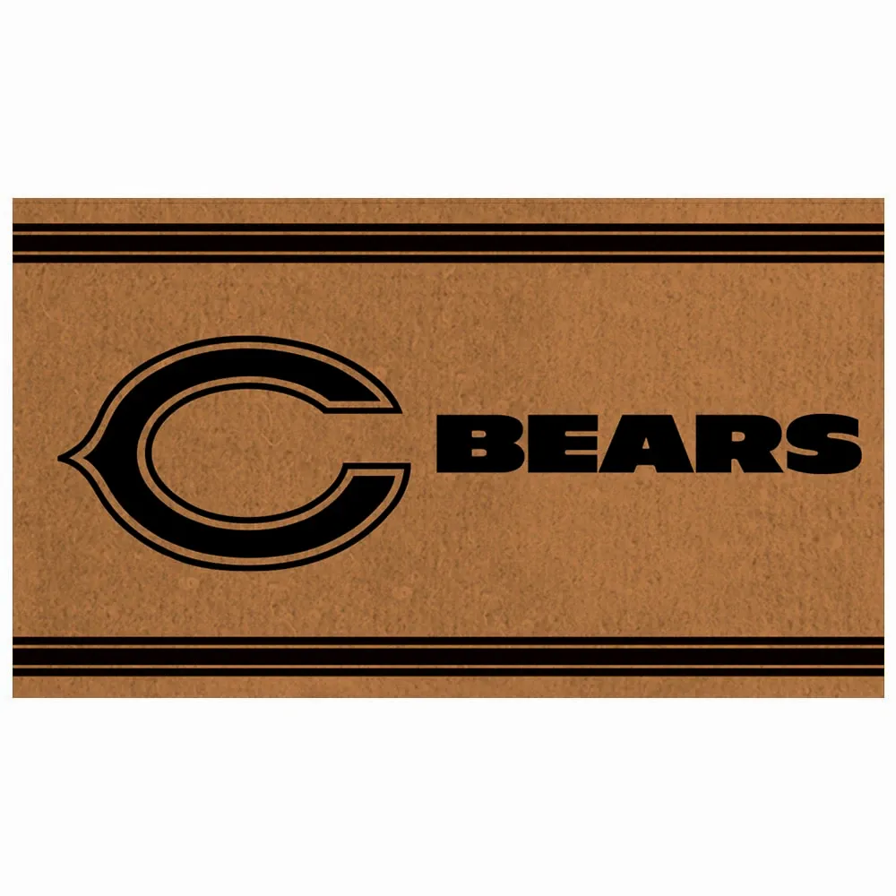 Chicago Bears 30'' x 18'' Logo Turf Mat - Brown