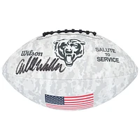 Caleb Williams Chicago Bears Autographed 2024 Salute To Service Wilson Football 