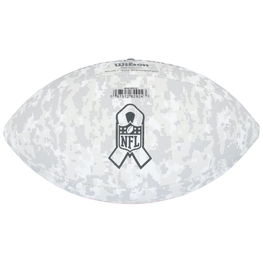 Caleb Williams Chicago Bears Autographed 2024 Salute To Service Wilson Football 