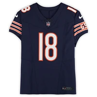 Maillot Nike bleu marine dédicacé par Caleb Williams des Chicago Bears avec inscription « 24 #1 Pick »