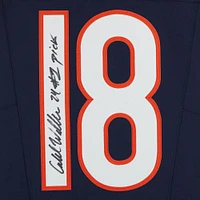 Maillot Nike bleu marine dédicacé par Caleb Williams des Chicago Bears avec inscription « 24 #1 Pick »