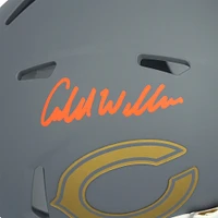 Casque Riddell Slate Speed ​​Mini 2024 autographié par Caleb Williams des Chicago Bears