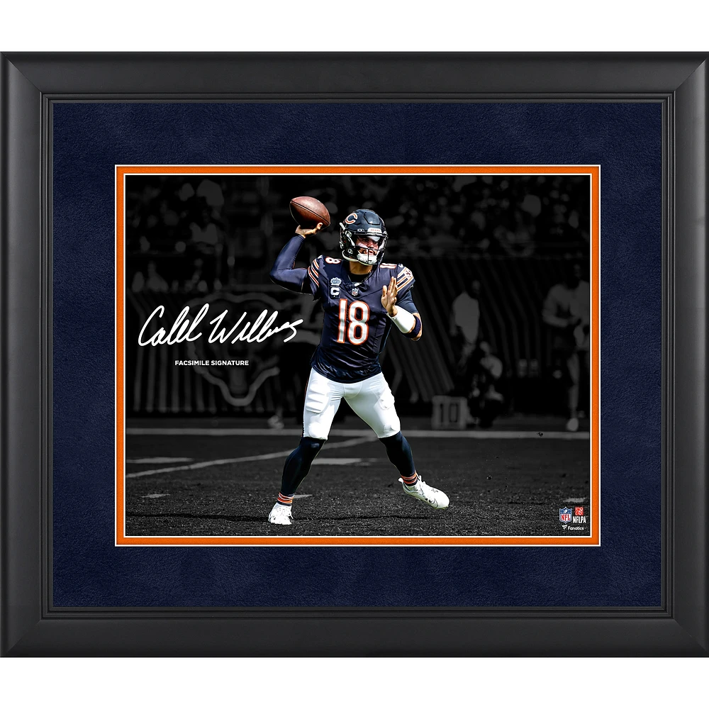 Caleb Williams Chicago Bears Facsimile Signature Framed 11" x 14" Photograph