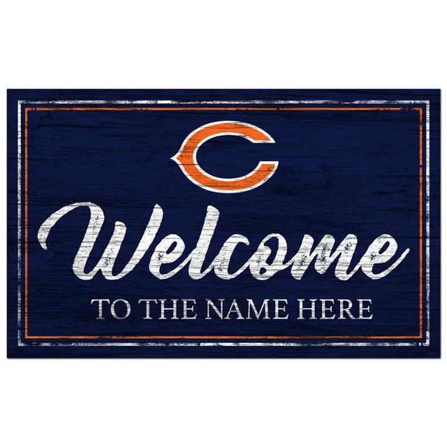 Lids Chicago Bears 11' x 19' Personalized Team Color Welcome Sign