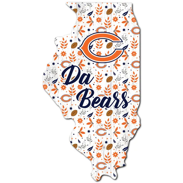 Lids Chicago Bears 12'' Floral State Sign