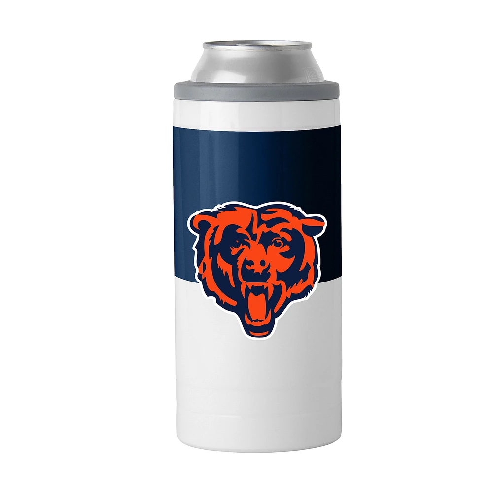 Glacière mince à blocs de couleurs Chicago Bears de 12 oz