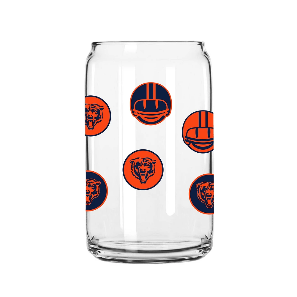 Fanatics Chicago Bears 16oz. Crackle Pint Glass