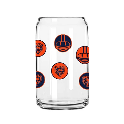 Chicago Bears 16oz. Smiley Can Glass