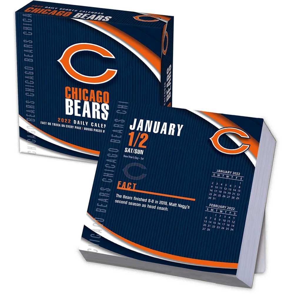 Lids Chicago Bears 2022 Box Calendar