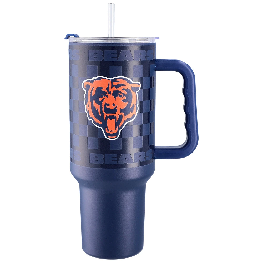 Gobelet en acier inoxydable à carreaux Chicago Bears de 40 oz