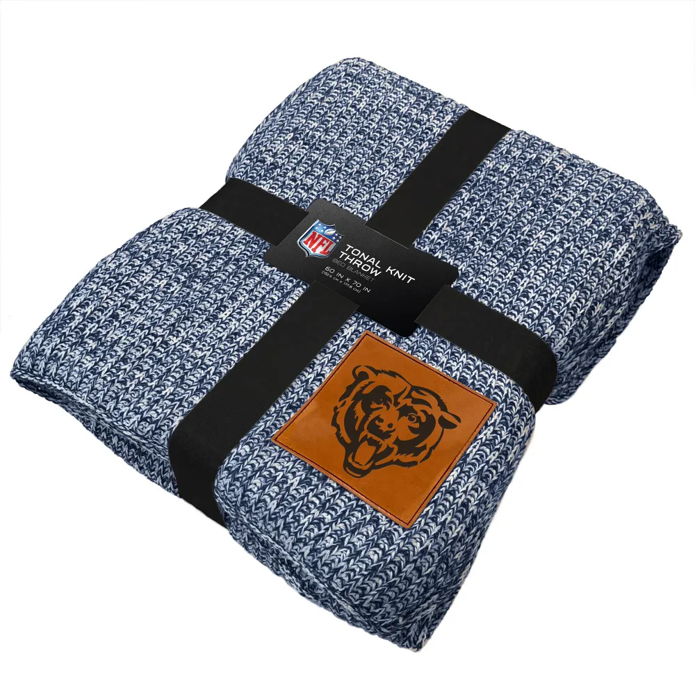 Lids Chicago Bears 60'' x 70'' Two-Tone Sweater Knit Blanket with