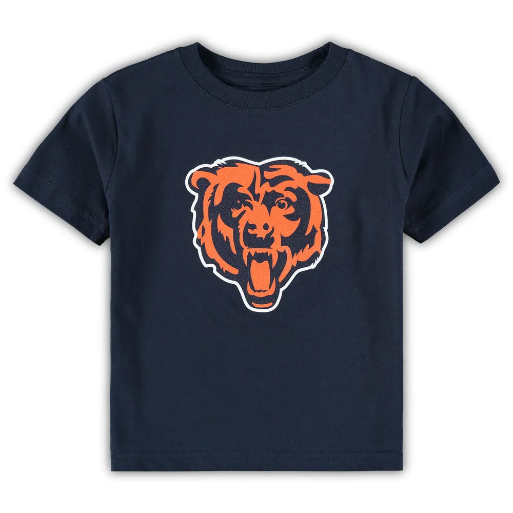 Women's Chicago Bears Fanatics Branded Navy Primary Logo Long Sleeve V-Neck  T-Shirt